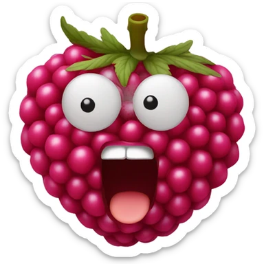 Raspberry  sticker