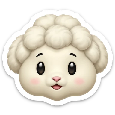 ivory puff sticker