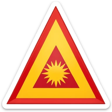 Emoji of the Sicilian Flag sticker
