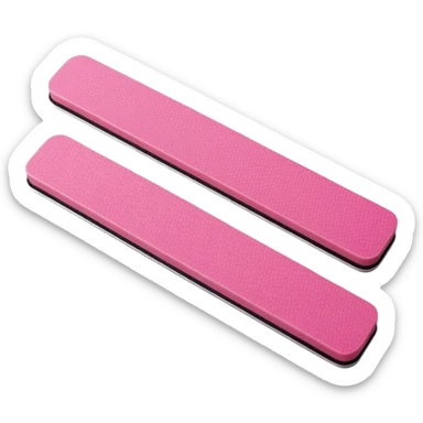Pink nail file sticker