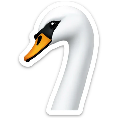swan head right sticker