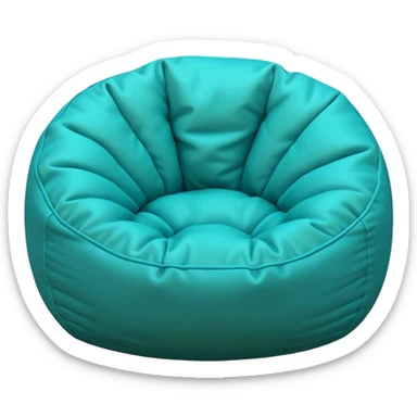 bean bag chair topdown simple sticker