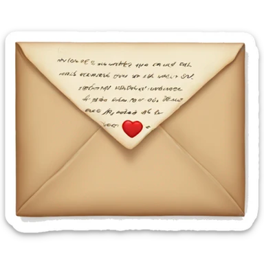 Love letter sticker