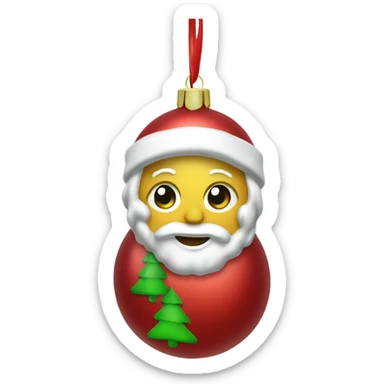 cristmas ornament  sticker
