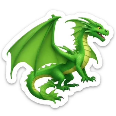 green dragon sticker