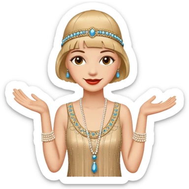 gatsby woman sticker