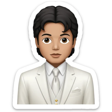 Michael jackson blanc sticker