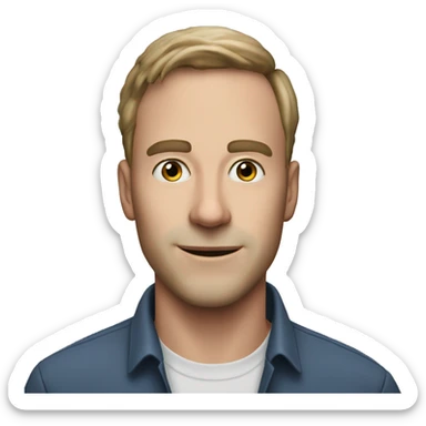 Professional ID photo of Steven Spilberg sticker