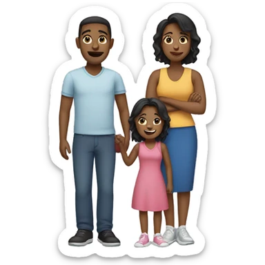 family of four sticker