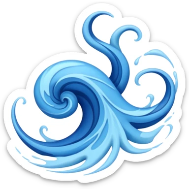 water elemental tattoo sticker