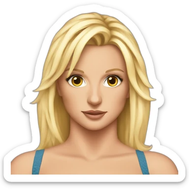 Britney spears in crop top sticker