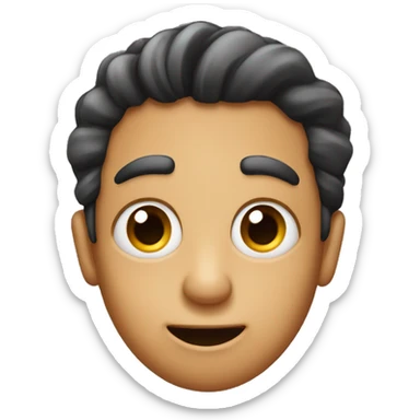 Rolling eyes with tongue out sticker