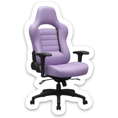 Lilac game chair sticker