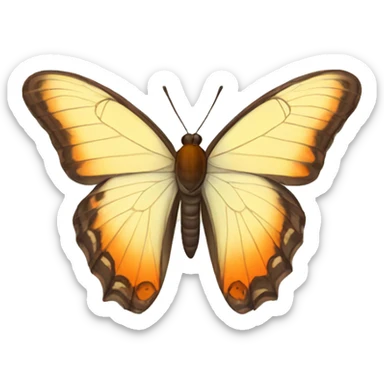 beautiful desert butterfly sticker
