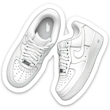 Af1 low wite sticker