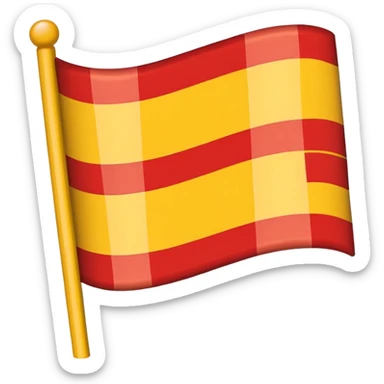 🇨🇴 similar flag with yellow 50% and red 50% 2 strip sticker