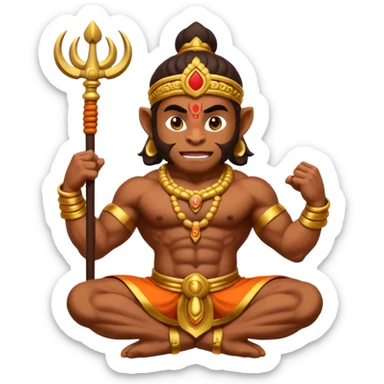 Hanuman ji Ram jap sticker