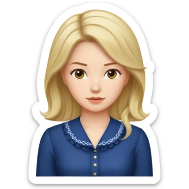 Woman with Karen hair sticker