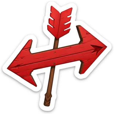 bleeding arrow sticker