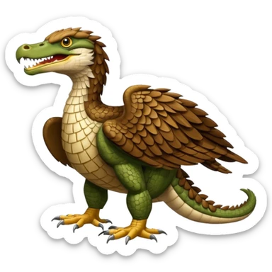 Crocodile-Eagle-hybrid, full body sticker