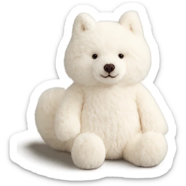 jellycat stuffed plush samoyed sticker