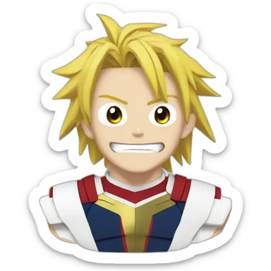 all might my hero academia sticker
