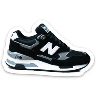 Black New balance 550 sticker