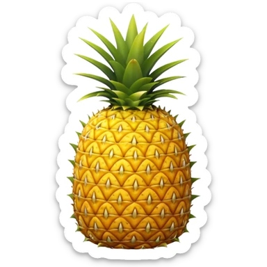a simple pineapple sticker