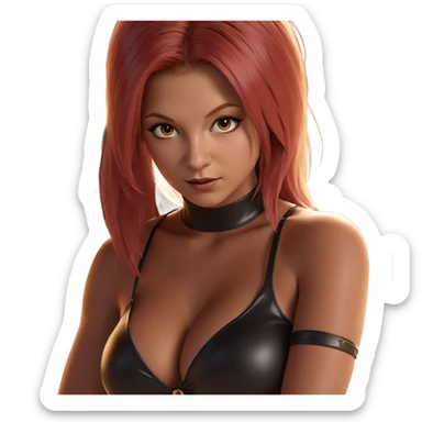 girl with wings and cleavage sticker