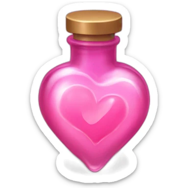 pink heart potion sticker