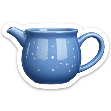 speckled blue mug sticker