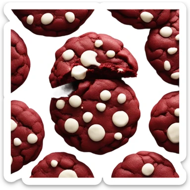 Red velvet cookie sticker