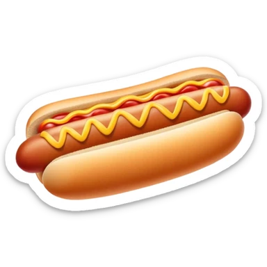 hot dog heart sticker