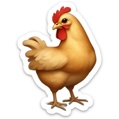 chicken crossed out with an red x sticker