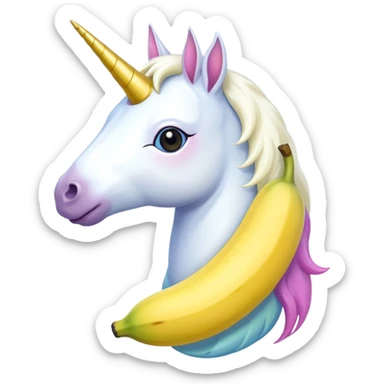 единорог с бананом sticker