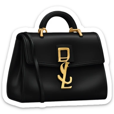 Black ysl bag sticker