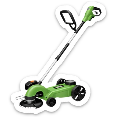 Echo lawn trimmer with edging attachment sticker