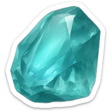 aquamarine stone sticker