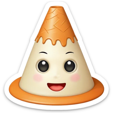 Cone head sticker