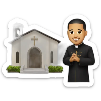 daddy yankee as a catholic pastor sticker