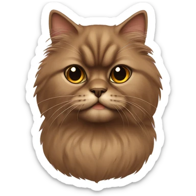 Brown Persian cat  sticker