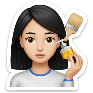 Hair Oiling masajeador cabello sticker