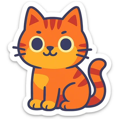 cute cat sticker