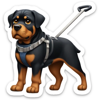 Rottweiler hauling a load  sticker