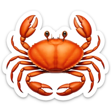 Crab Regrowing sticker