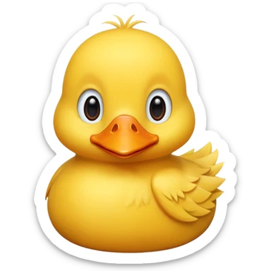 cute duck sticker