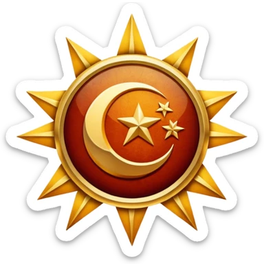 Galatasaray 5 star logo sticker