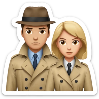 show they're detectives please  sticker