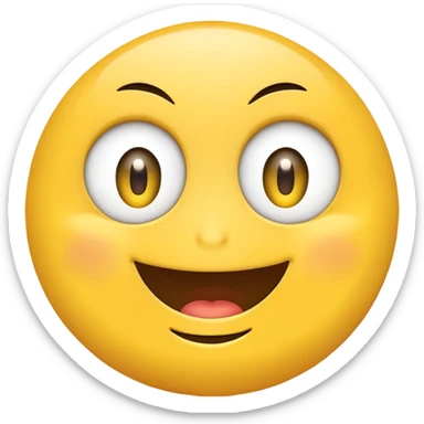 smile face with rolling eyes sticker