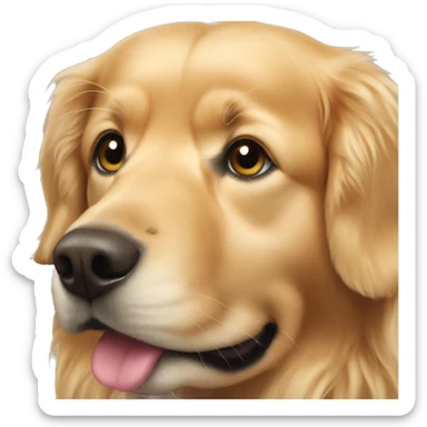Tine Golden Retriever  sticker